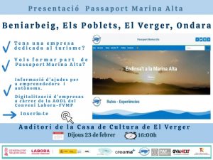 PRESENTACIÓ PASSAPORT MARINA ALTA